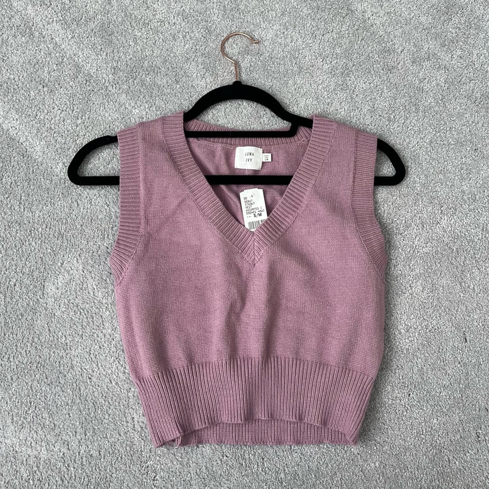 Purple Sweater Vest